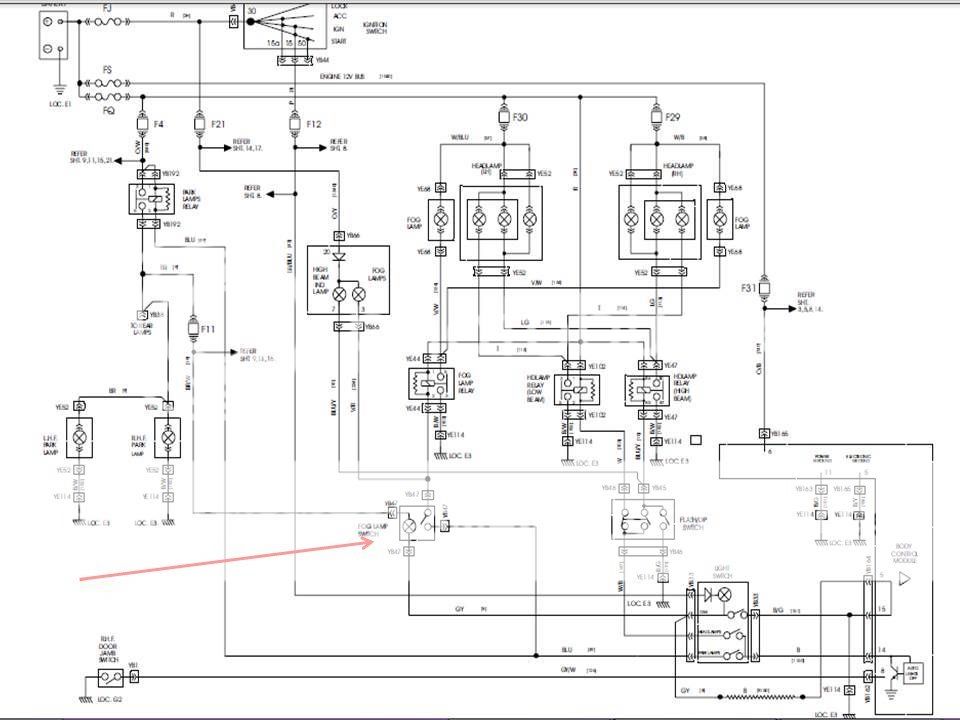 vt vx factory fog light switch wiring Just Commodores